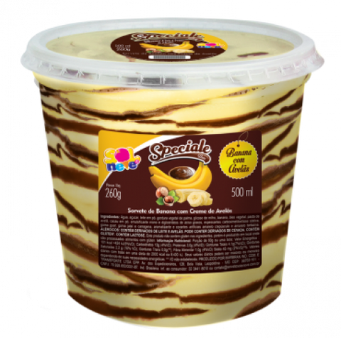 SORVETE SOL E NEVE SPECIALE BANANA AVELAS 500ml