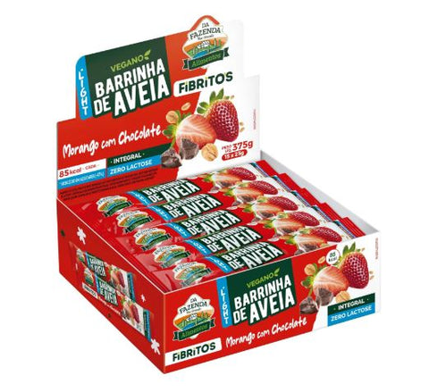 BARRINHA AVEIA DA FAZENDA LIGHT 25G MORANGO CHOC