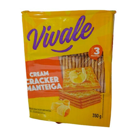 BISCOITO VIVALE CREAM CRACKER MANTEIGA 350g
