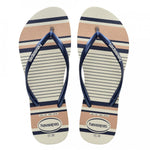 HAVAIANAS SLIM NAUTICAL BRANCO/MARINHO 39/40