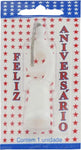 VELA FELIZ ANIVERSARIO TEIMOSA BRANCA N9 C/1
