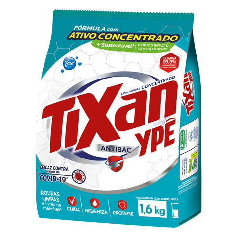 LAVA ROUPAS PO TIXAN YPE ANTIBAC SACHE 1,6kg