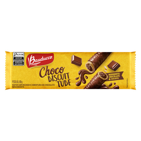 BISCOITO BAUDUCCO CHOCOBISCUIT TUBE 80g