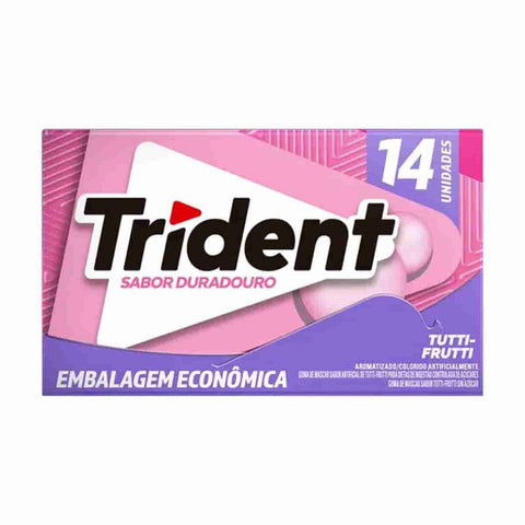 CHICLETE TRIDENT TUTTI - FRUTTI C/14  25,2g