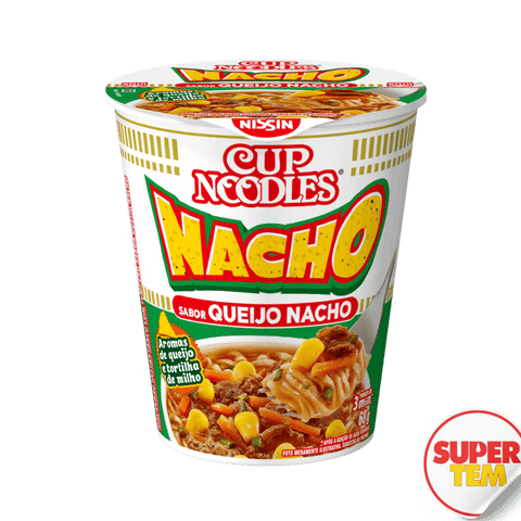 MACARRÃO INST NISSIN CUP NOODLES 68g NACHO