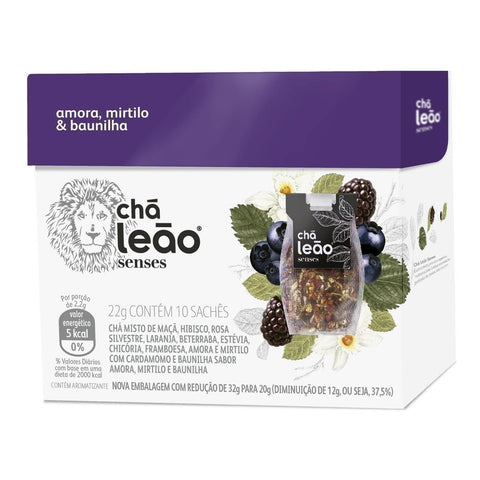 CHA LEAO SENSES AMORA/MIRTILO/BAUNILHA C/10 220g