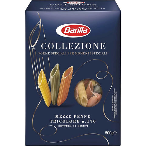MACARRAO BARILLA MEZZE PENNE TRICOLORE N170 500g