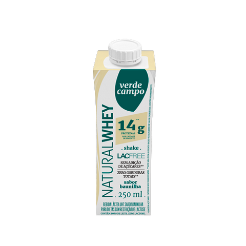 SHAKE VERDE CAMPO NATURAL WHEY BAUNILHA 250ml