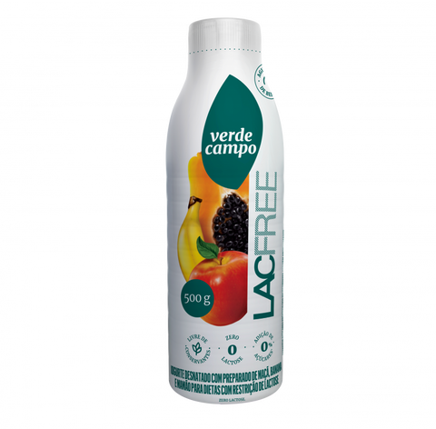 IOGURTE VERDE CAMPO LACFREE MACA BAN MAMAO 500g