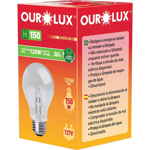 LAMPADA OUROLUX  HALOGENA CLARA 120W 127V