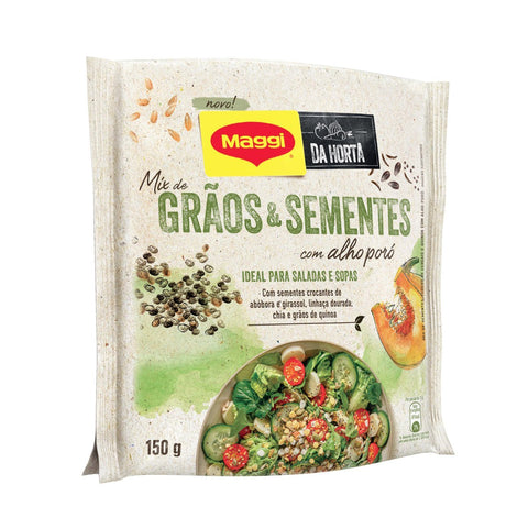 TEMPERO MAGGI DA HORTA GRAOS SEMENTES ALHO PORO 150g