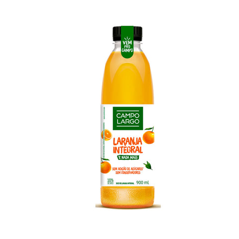 SUCO CAMPO LARGO INTEGRAL LARANJA 900ml