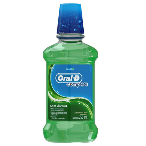 ANTISSEPTICO ORAL B COMPLETE 250ml HORTELA