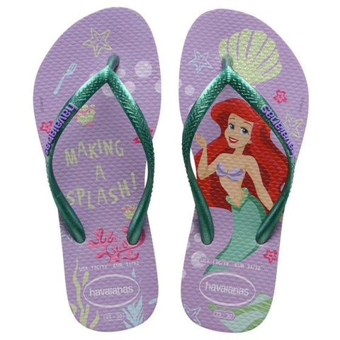 HAVAIANAS KIDS SLIM PRINCESS LILAS C / VDE FRESCOR 27/28