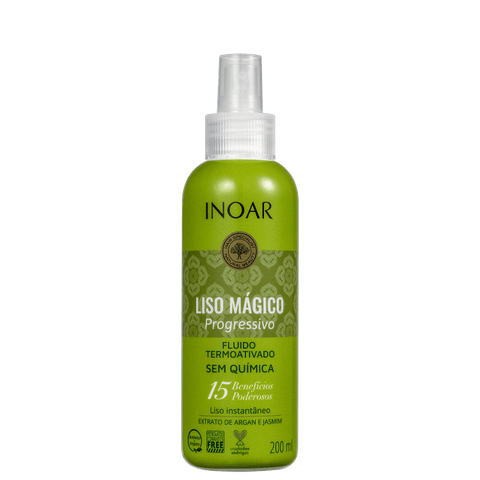 CREME DE TRATAMENTO INOAR LISO MAGICO PROGRESSIVO FLUIDO 200ml