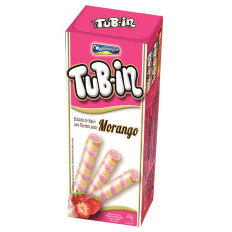 BISCOITO MONTEVERGINE TUBIN MORANGO 48g
