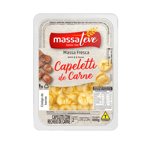 CAPELETTI MASSA LEVE CARNE 400g