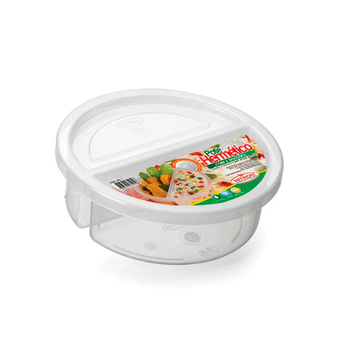 POTE NITRONPLAST 2 DIVISOES 720ML REDONDO