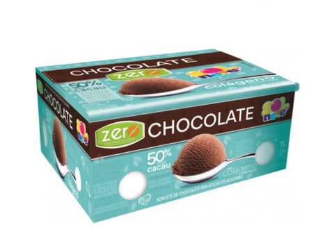 SORVETE SOL E NEVE ZERO CHOC 50% CACAU COLAGENO 1L