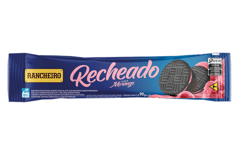 BISCOITO RECH RANCHEIRO 90G MORANGO