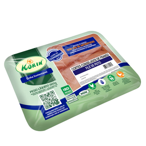 FILE PEITO FRANGO  KORIN S/ TRANSGENICOS 600g