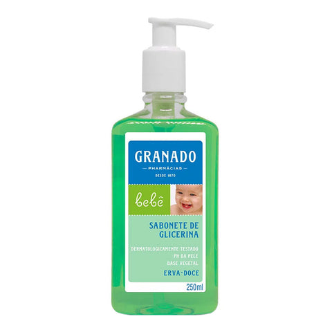 SABONETE LIQUIDO GRANADO BEBE ERVA DOCE RF 250ml