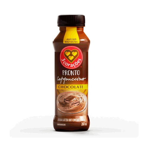 BEBIDA LACTEA 3 CORACOES CAPPUCCINO CHOCOLATE 260ml