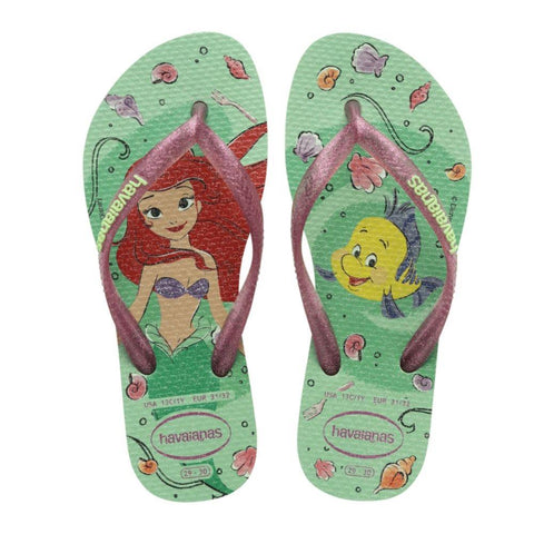 HAVAIANAS KIDS SLIM PRINCESS VERDE/VERDE CHA 35/36