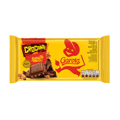 CHOCOLATE GAROTO CROCANTE 80g