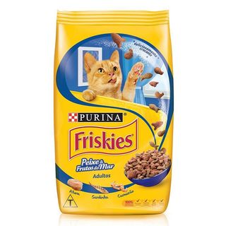 RACAO PURINA FRISKIES PEIXES FRT MAR ADULT SH 500g