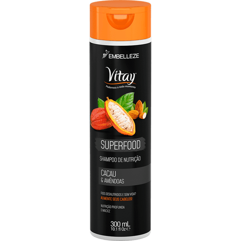 SHAMPOO VITAY SUPERFOOD CACAU & AMENDOAS 300ml