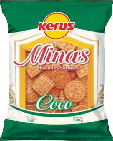 BISCOITO KERUS MINAS COCO 500g
