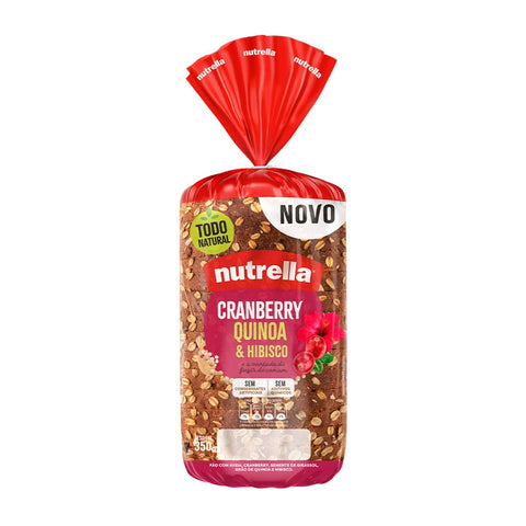 PAO NUTRELLA FORMA CRANBERRY QUINOA HIBISCO 350g