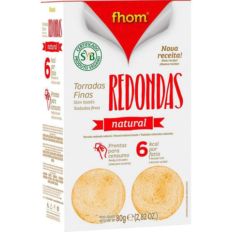 TORRADA FHOM REDONDAS NATURAL 80g