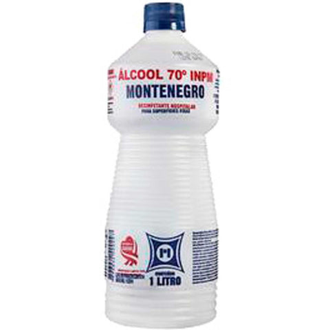 ALCOOL MONTENEGRO 70% HOSPITALAR 1L