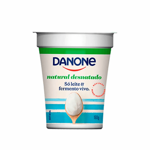 IOGURTE DANONE NATURAL DESNATADO LEITE FERMENTO 160g