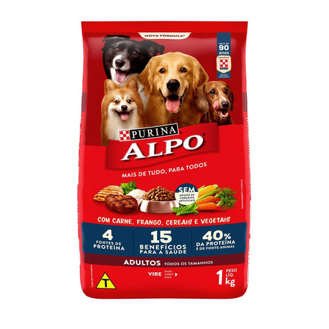 RACAO ALPO CARNE VEGETAIS ADULTO 1kg