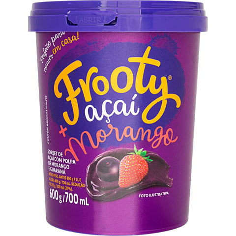 ACAI FROOTY NATURAL + MORANGO 600g