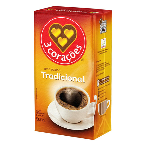 CAFE 3 CORACOES 500g TRADICIONAL VACUO