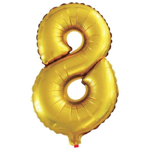 BALAO ALEGRIA FESTA MET TOPPER N8 DOURADO C/1