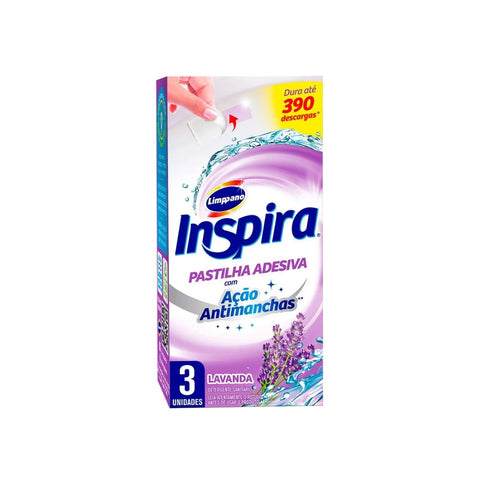 PASTILHA ADESIVA INSPIRA C/3 LAVANDA