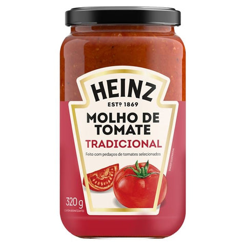 MOLHO TOMATE HEINZ RUSTICO VD 320G TRADICIONAL