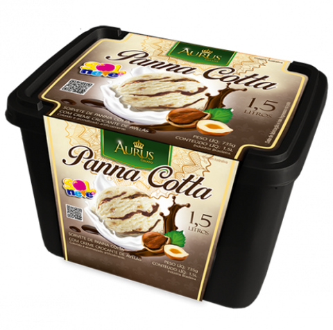 SORVETE SOL E NEVE AURUS PANNA COTTA 1,5L
