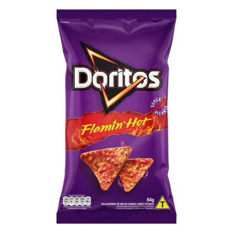 BISCOITO ELMA CHIPS DORITOS FLAMIN HOT 84g