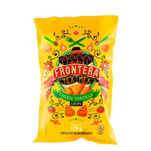 BISCOITO FRONTERA TORTILHA MILHO C/QUEIJO 125g
