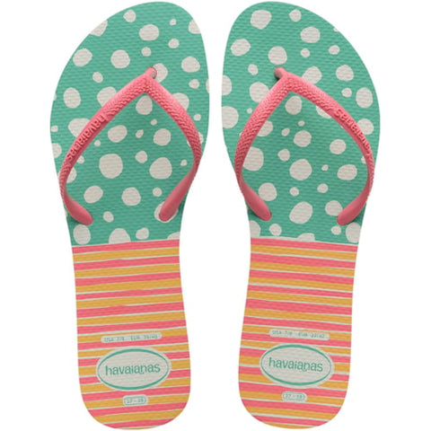 HAVAIANAS FLAT MIX BRANCO/ROSA 33/34