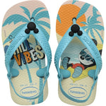 HAVAIANAS N BABY DISNEY CLASSICOS BEGE PALHA AZUL 22