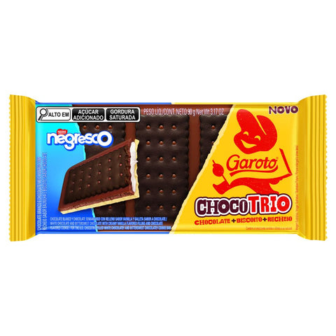 CHOCOLATE GAROTO TRIO 90G NEGRESCO