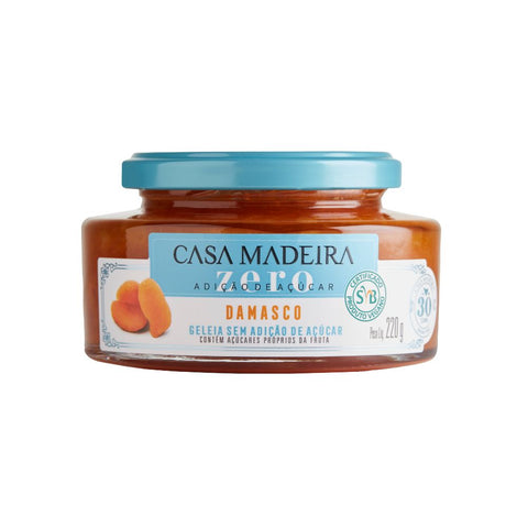 GELEIA CASA MADEIRA ZERO DAMASCO 220g