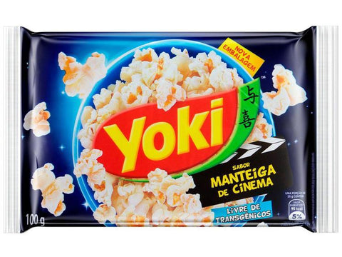 PIPOCA YOKI POPCORN MANTEIGA DE CINEMA 100g